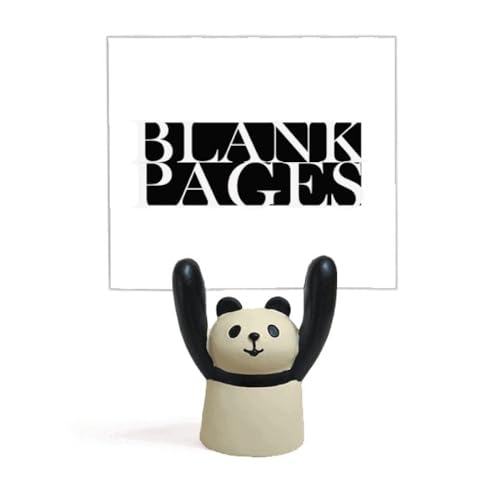 Porte-mémos panda de décoration, statuette élégante en résine pour photos