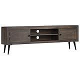Este mueble de TV de madera maciza de mango con lacado será una aporte distintivo y práctico a su decoración. También se puede usar como aparador o como mueble de alta fidelidad.