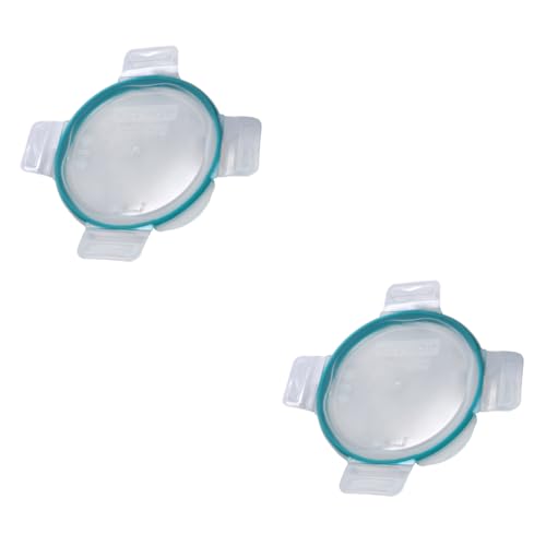 Snapware 7201R-PC (4-Cup) Clear Lid with Teal Gasket (2-Pack) - Made in USA