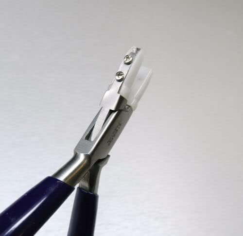 Flat Nose Pliers Nylon Jaws 5-3/4" Jewelry Bead Wire Working Forming Wrapping for Jewelry Making Wire Forming Wrapping and Bead Work and More By JTS