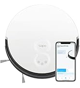 TP-Link Tapo Robot Vacuum Cleaner, 2000Pa Strong Suction, Self-Charging Robotic Vacuum Cleaner, G...