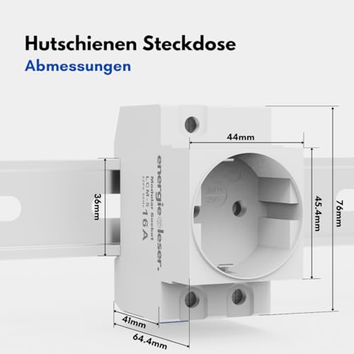 Stromleser WIFI Smart Meter IR Lesekopf - Stromzähler auslesen WLAN, Mit Tasmota Software für Smart Home Integration - mit Hutschienensteckdose