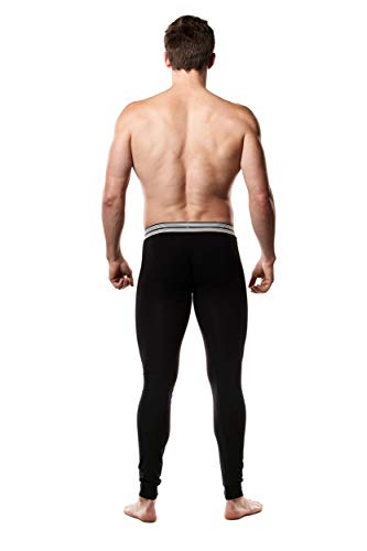 Mr. Davis Comfort Fit Black Bamboo Viscose Long John Underwear2
