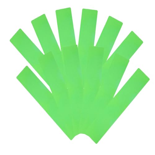 Marqueurs plats rectangulaires en PVC verts conçus pour la durabilité