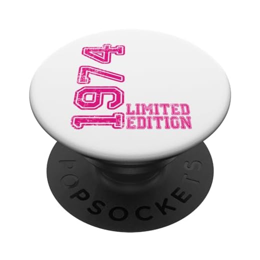 Edición limitada 1974 Cumpleaños 1974 Nacido 1974 Año de PopSockets PopGrip Intercambiable