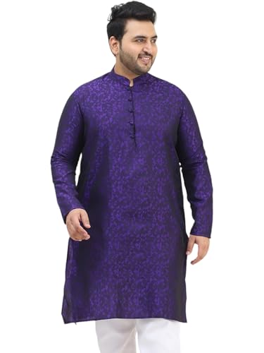 Image of SOJANYA Plus (Since 1958) Men's Cotton Blend Printed Only Long Kurta