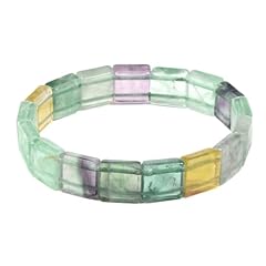 12mm Faceted Rainbow Fluorite(square)