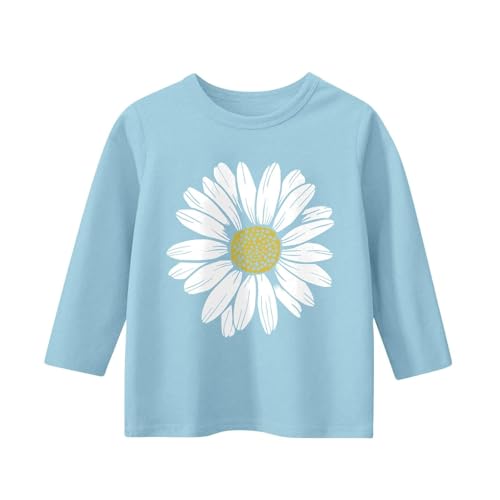 Girls 3/4 Sleeve Dandelion Prints T-Shirt Vintage Aesthetic Tees Graphic Tops for Kids Girls Crewneck Tees Cute T-Shirt2