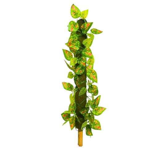 Image of fancymart Artificial Leaves Vine on Moss Stick 60 cm (Without Pot) | Decorative Indoor Plant for Home, Office, Cafe & Restaurant