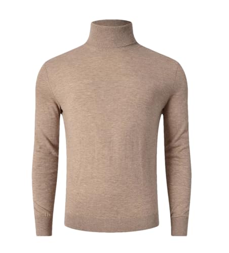 Men's Lightweight Merino Wool Turtleneck Sweater Warm Winter Man Thick Sweaters Tops