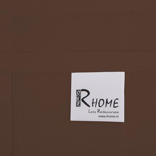 Image of R home Solid Cotton Table Napkins, Soft Cloth Napkins for Dining Table, Reusable & Washable, Ideal for Formal Dining, Cocktail Nights, Weddings, Home Bar & Table Decor (6, Cocoa Brown)