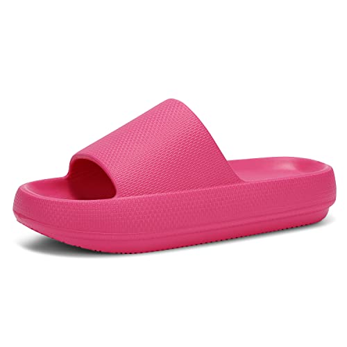 Image of Dirk Slides for Women and Men Sandals Pillow Slippers Shower Shoes Cushioned Cloud Slides
