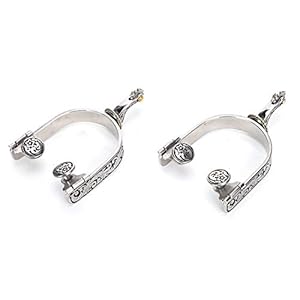 Cowboysporen, decoratieve paardensporen, zilveren ruitercompetitie voor paardentraining