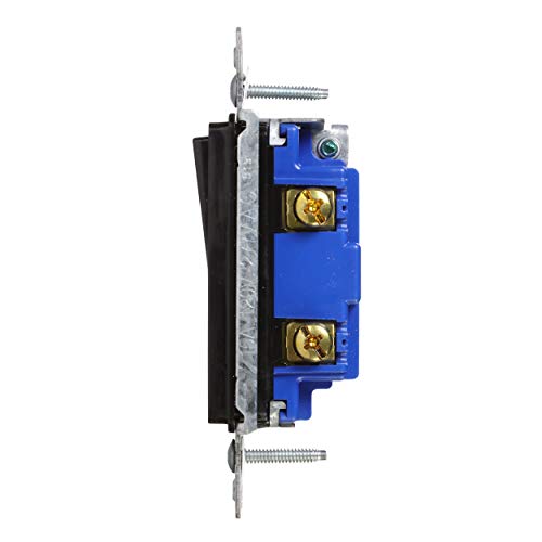 Image of Eaton 7501B 15-Amp 120-Volt Single-Pole Decorator, Black