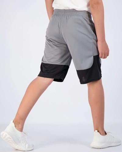 Image of 5 Pack Boys' Mesh Athletic Shorts Basketball Kids Soccer Sports Pockets