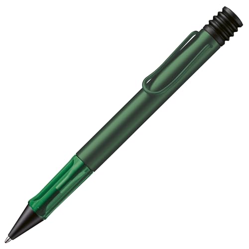 Lamy AL-star pine Kugelschreiber - leichter Kuli mit transparenten ergonomischen Griff & Gehäuse aus Aluminium - inkl. Großraummine M 16 in schwarz