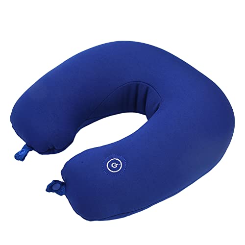 ZJchao - Travel Pillow with Massage, Memory Foam U Shaped Electric Vibration Massage Airplane Neck Message Pillow for Flight Headrest Sleep Rest - -13%