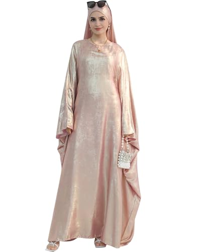 Luxury Dubai Style Abaya and Hijab Set, Breathable Modest Prayer Dress with Belt Loose Fit Muslim Robe
