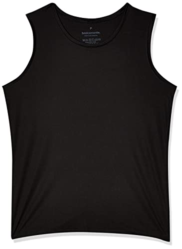 Basicamente. Fitness, Regata Masculino, Preto (Black), G
