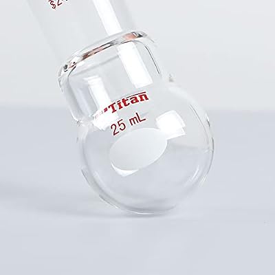 Lab Boiling Flasks 25ml Single Neck Round Bottom Boiling Flasks Borosilicate Glass with 24/40 Standard Taper Outer Joint