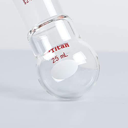 Flasque col unique 24/40 pour micro-réaction chimique en verre 25 ml