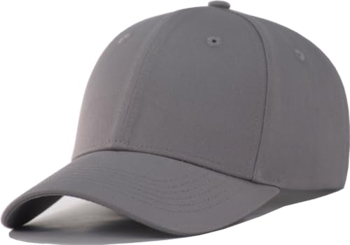 Image of TSSGBL Classic Plain Baseball Cap, Small /M-L /XL-3XL Big Head Fit, Unisex Adjustable Cotton Structured Golf Dad Hat