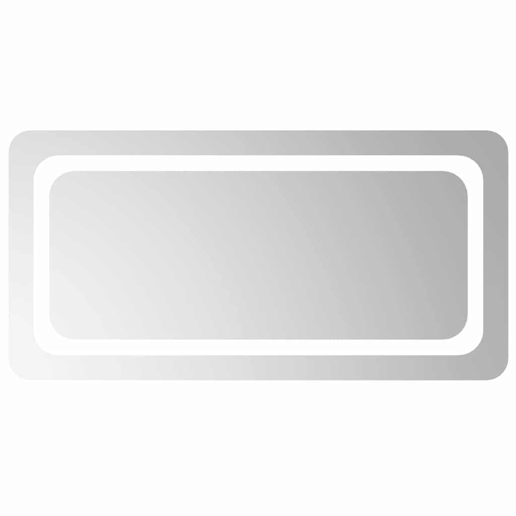 KGHFDVB IP65 Waterproof LED Bathroom Mirror 80x40 cm, Vanity Mirror with USB Interface, Easy Installation with Hooks, DC 5V Powered for Washroom Use
