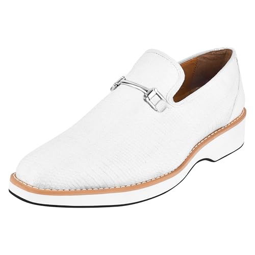 Image of LIBERTYZENO Mens Tuxedo Canvas Textile and Suede Leather Noble Loafers and Slip On Wedding Party Shoes for Easter Gift