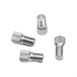 Lot de 4 extensions de tige de valve de pneu chromées pour une meilleure performance des pneus