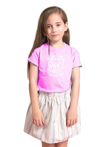 Young Wild and Three - Toddler Clothes - 3 Years Old Birthday Tshirt Funny Outfit Cute Kid Shirt3