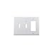 Cooper Wiring PJ226W White Mid Size Three Gang Combination Two Toggle One Decorator Wall Plate, White