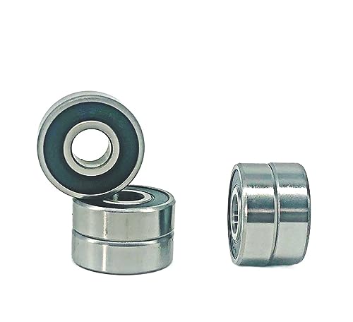 Rodamiento bolas en miniatura 608RS de 8x22x7mm con sello bimetálico ABEC-5 de ranura profunda