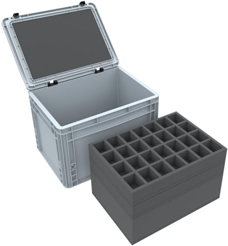 Contenedor de miniaturas Eurobox Feldherr con espuma Pick & Pluck de alta densidad 3