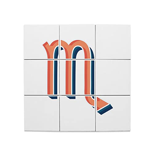 Carreaux céramique Scorpion 15x15 cm panneau mural zodiaque astres