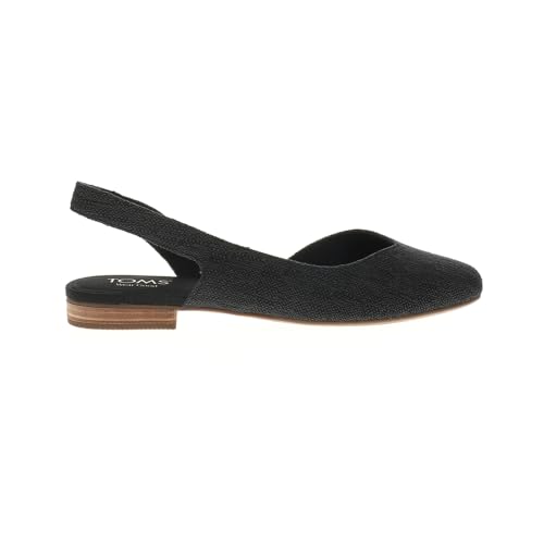 TOMS Womens Alene Slingback Flats Casual - Black