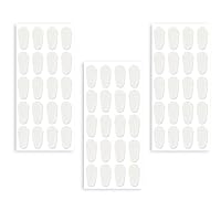 OUDQFCJ 30 Paar Selbstklebende Dünne Silikon Nasenpads, Rutschfeste Antirutsch Klebend Pad für Brillen (1.0mm)