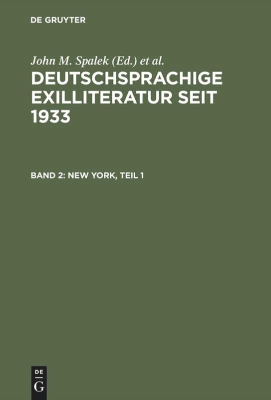 New York (Deutschsprachige Exilliteratur seit 1933)