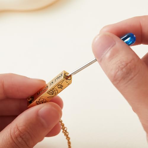 Custom Engraved Urn Necklaces for Ashes for Women Cremation Necklace for Ashes Vertical Bar Urn Necklace for Ashes Cremation Bar Ashes Necklace for Women Mom Grandma Ashes Keepsake Necklaces3