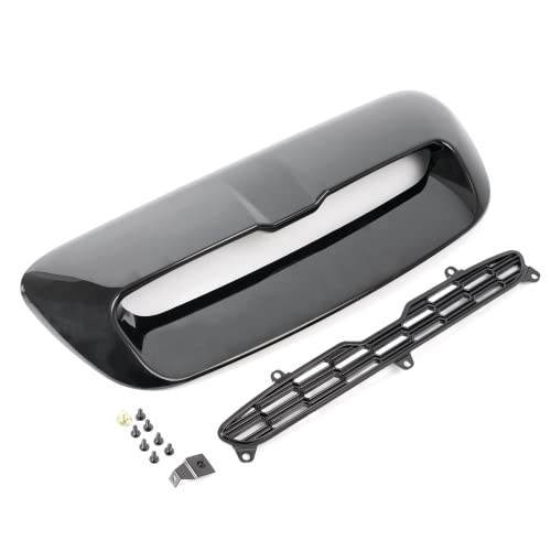 Abs Hood Air Intake Vent Scoop Fits For For 2007-2013 Mini Cooper S R55 R56 R57 R58 R59, Painted Black Front Bonnet Scoop #TOP6