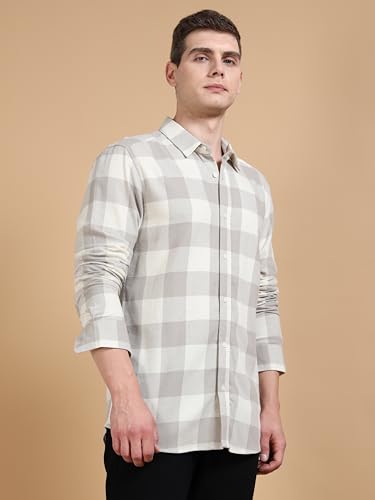 Image of StitchX Men's Brushed Cotton Buffalo Checkered Shirt-S-2XL