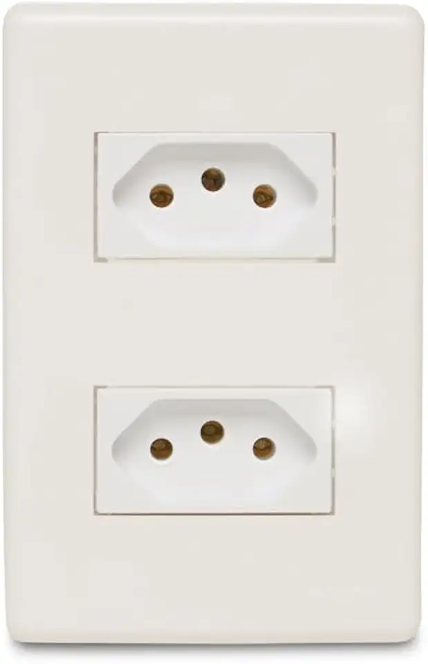 Steck, Conjunto de 2 Tomadas 4x2, Stella®, 2P+T, 10A, 250V~, Branco