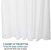 Amazer Shower Curtain Liner, 72 x 72 Inches EVA 5G Bathroom Plastic Shower Curtain with 3 Magnets and 12 Grommet Holes-Frosted