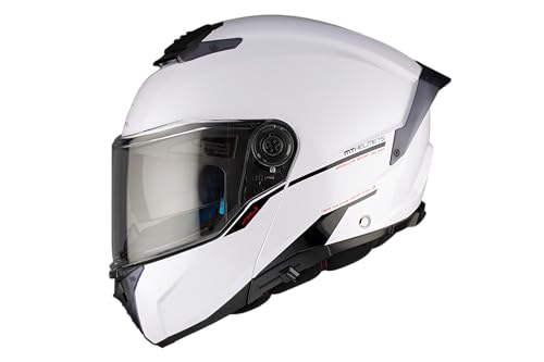 Casque MT FU404SV Atom 2 SV Solid blanc brillant taille XS modularité