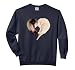 I love my Funny ferret tshirt heart graphic ferret owner Comfort Colors Adult Sweatshirt