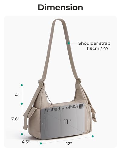 BAGSMART Puffer Crossbody Hobo Bag