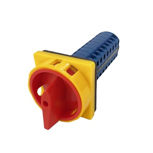 TSIOHKBS LW26GS-20/9 Padlock Cam Switch 20A 690V 9 Poles Power Rotary Changeover Selector 36 Terminals Screws ON-Off 2P