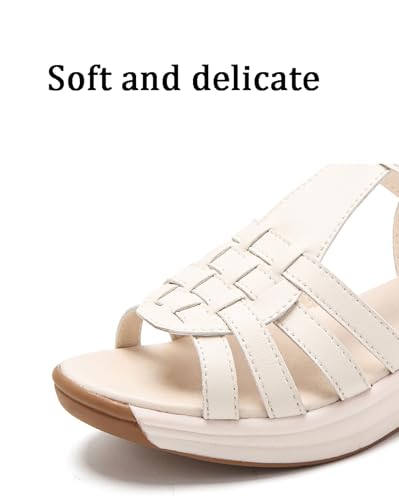 Sandals for Women Summer Non Slip Beach Sandals Platform Wedge Shoes Ankle Strap Buckle2