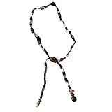 LAIOUSN Collar de bufanda ajustable, color clásico, cadena para el cuello, tela suave, ligera, joyería a la moda para ocasiones formales, talla única, como se describe, como se describe