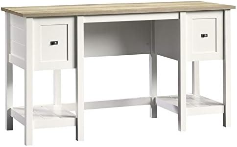 Sauder Cottage Road Desk, Soft White finish