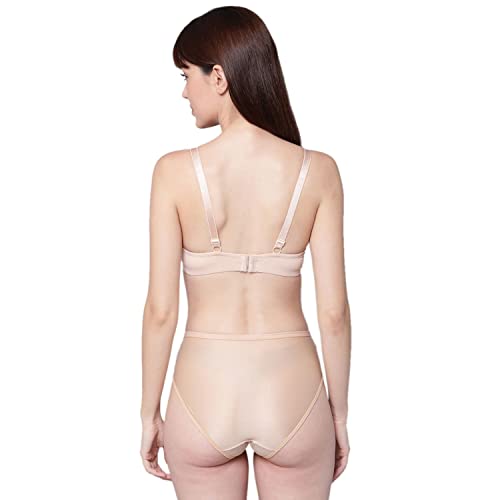Image of Quttos PrettyCat Non Padded Plunge Bra Panty Lingerie Set